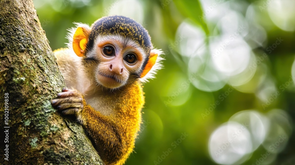 monkey holding a box